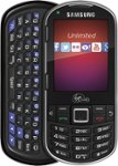 Front Standard. Virgin Mobile - Samsung Restore No-Contract Mobile Phone - Black.