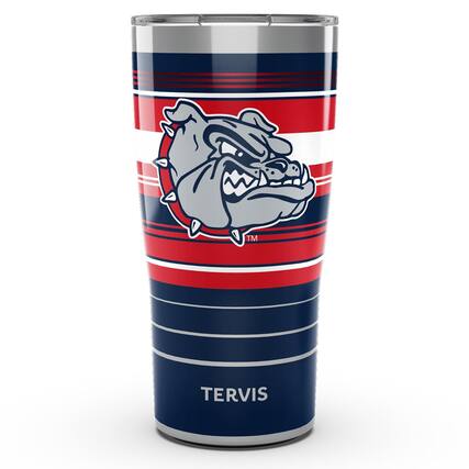 Front. Tervis - Gonzaga Bulldogs 20oz. Hype Stripe Stainless Steel Tumbler - Multicolor.