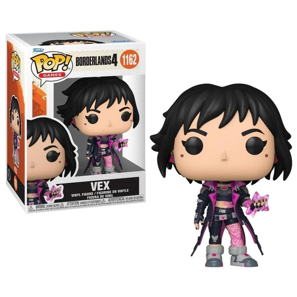 Funko POP! BORDERLANDS 4 1162 GAMES  
VEX VINYL FIGURE / FIGURINE EN VINYLE / FIGURA DE VINIL  
WARNING: CHOKING HAZARD - SMALL PARTS. NOT FOR CHILDREN UNDER 3 YEARS.  
ATTENTION: PELIGRO DE ASFIXIA - ADVERTENCIA: DANGER - ADVERTENCIA: PELIGRO DE ASFIXIA