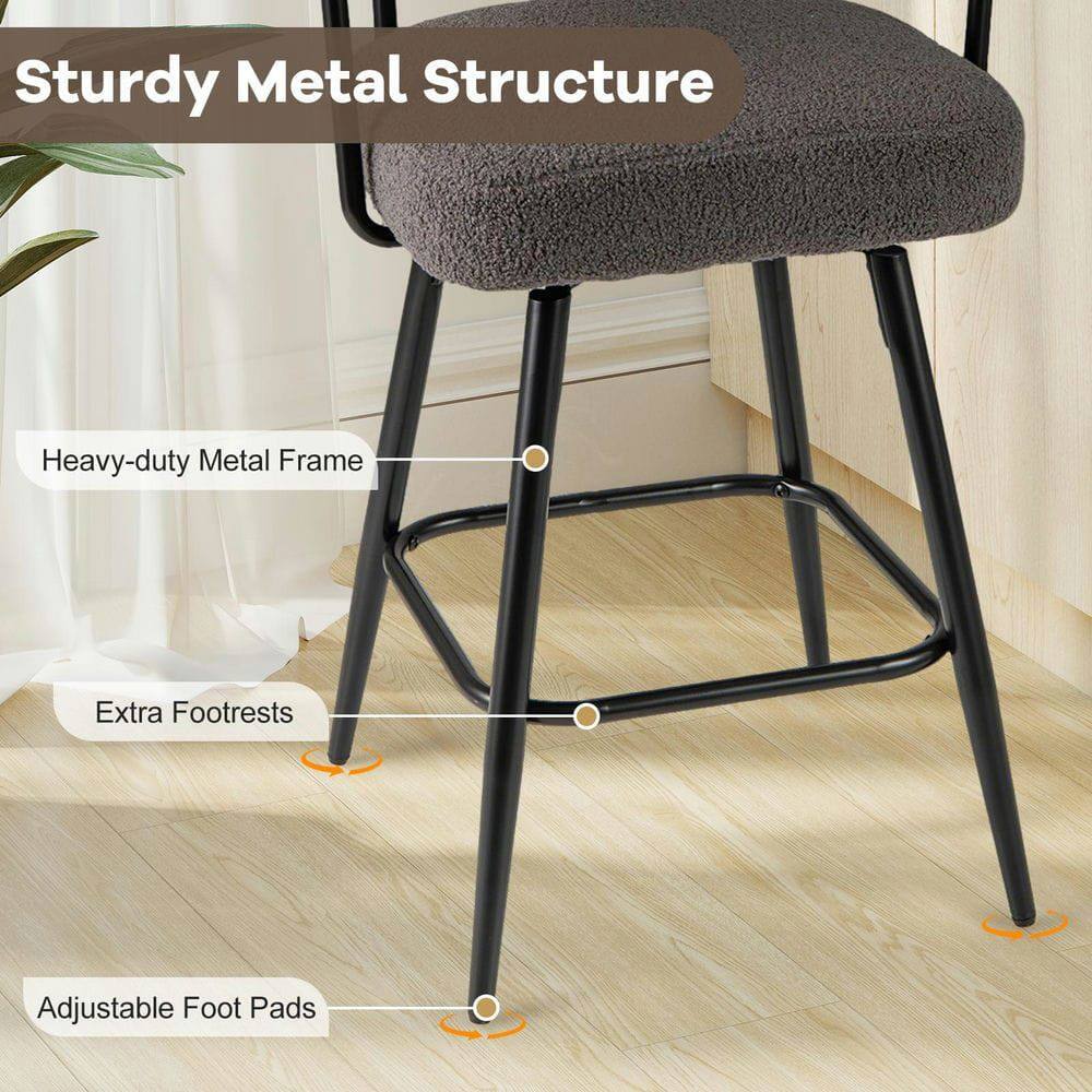 Sturdy Metal Structure  
Heavy-duty Metal Frame  
Extra Footrests  
Adjustable Foot Pads