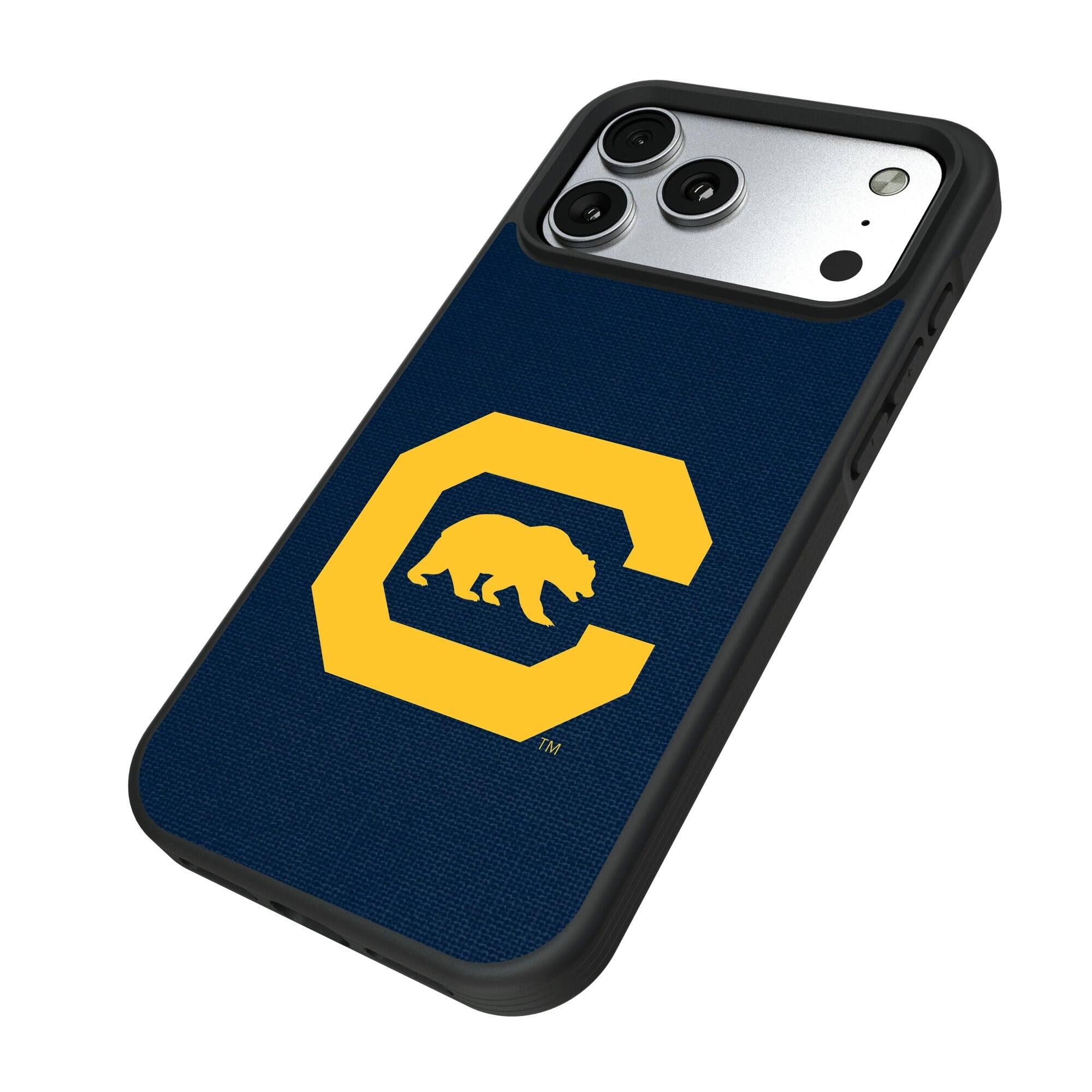 Alt View 1. Keyscaper - Cal Bears Bump Case with 8.2ft Drop Protection - 15 Plus - Black.