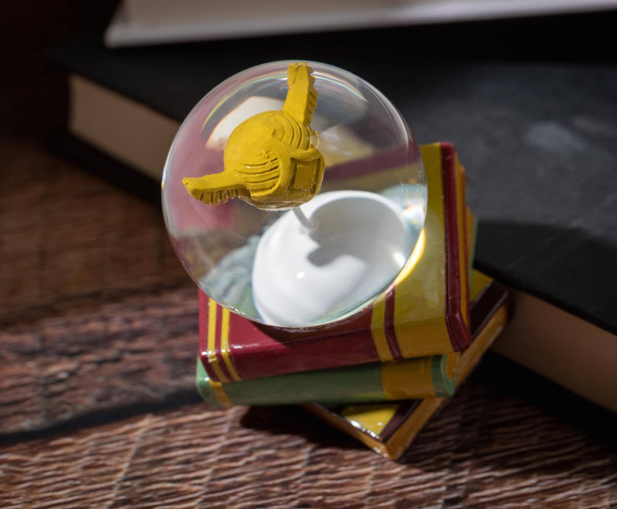 Alt View 4. Silver Buffalo - Harry Potter Golden Snitch 3-Inch Mini Snow Globe - Gold.