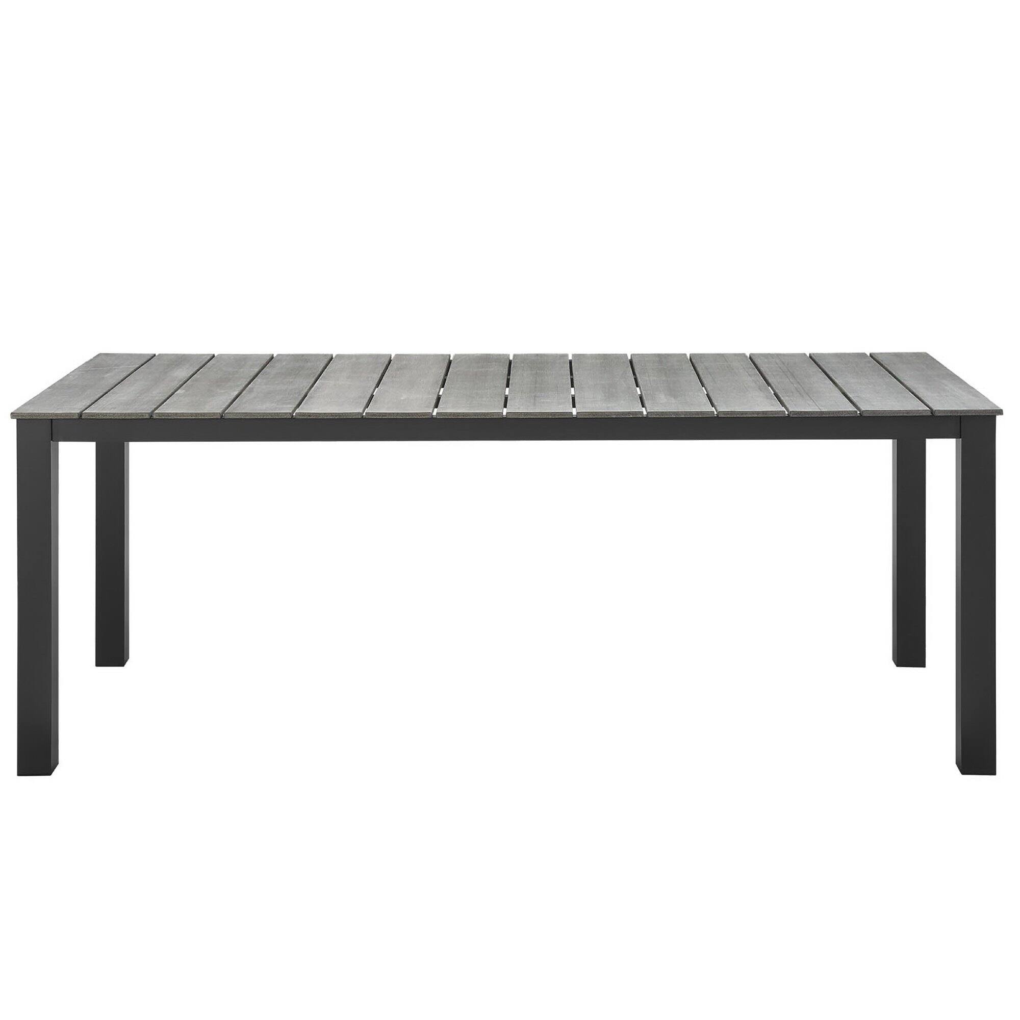 Alt View 2. Modway - Maine 9-Piece Outdoor Patio Dining Set - Brown Gray.