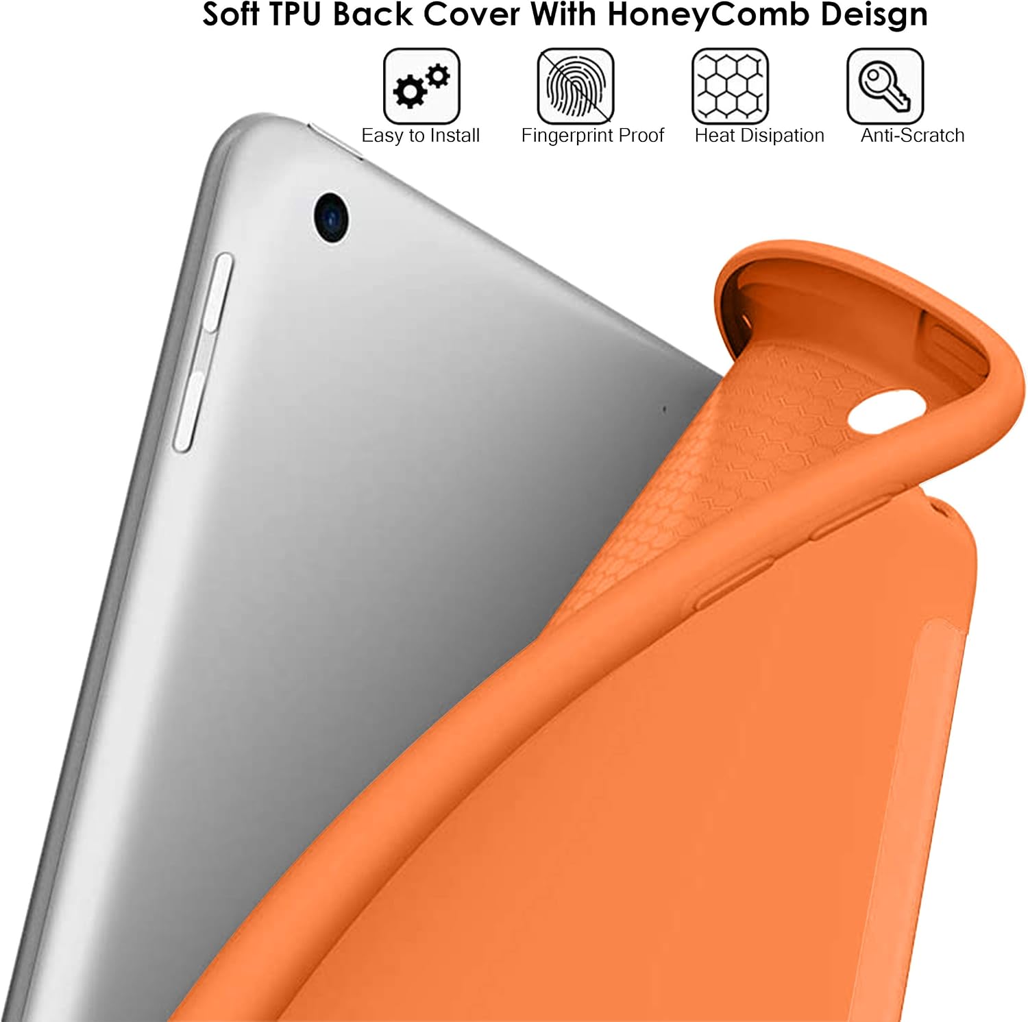 Soft TPU Back Cover With HoneyComb Design  
Easy to Install  
Fingerprint Proof  
Heat Disipation  
Anti-Scratch