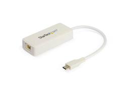 StarTech.com - USB C to Gigabit Ethernet Adapter with USB A Port - 1Gbps NIC
