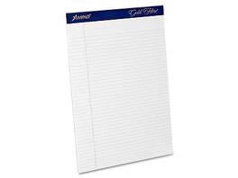 Ampad - Gold Fibre Notepads, 8.5" x 11.75", Narrow Ruled, 50 Sheets/Pad, 12 Pads/Pack - White