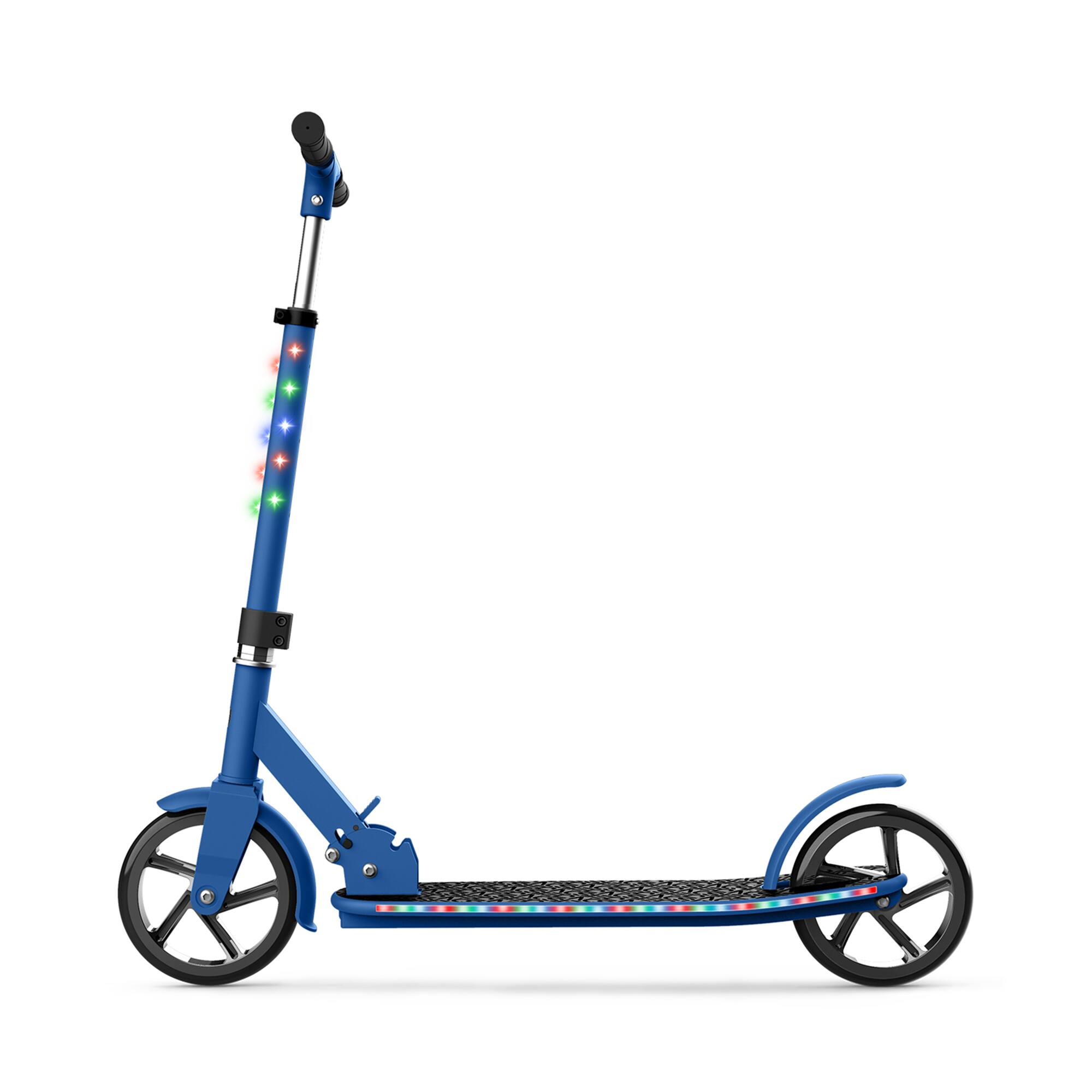 Alt View 2. Jetson - Jetson Jumbo 2 Wheel Light Up Scooter Adjustable Kick Ride On Toy for Kids, Blue - Blue.