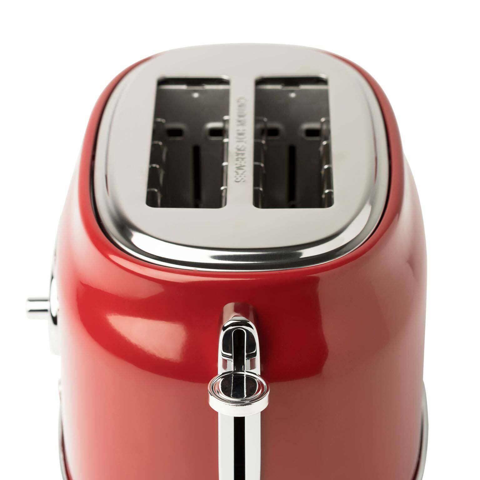 Alt View 8. Haden - Haden Stainless Steel Retro Toaster & 1.7 Liter Stainless Steel Electric Kettle - Red.