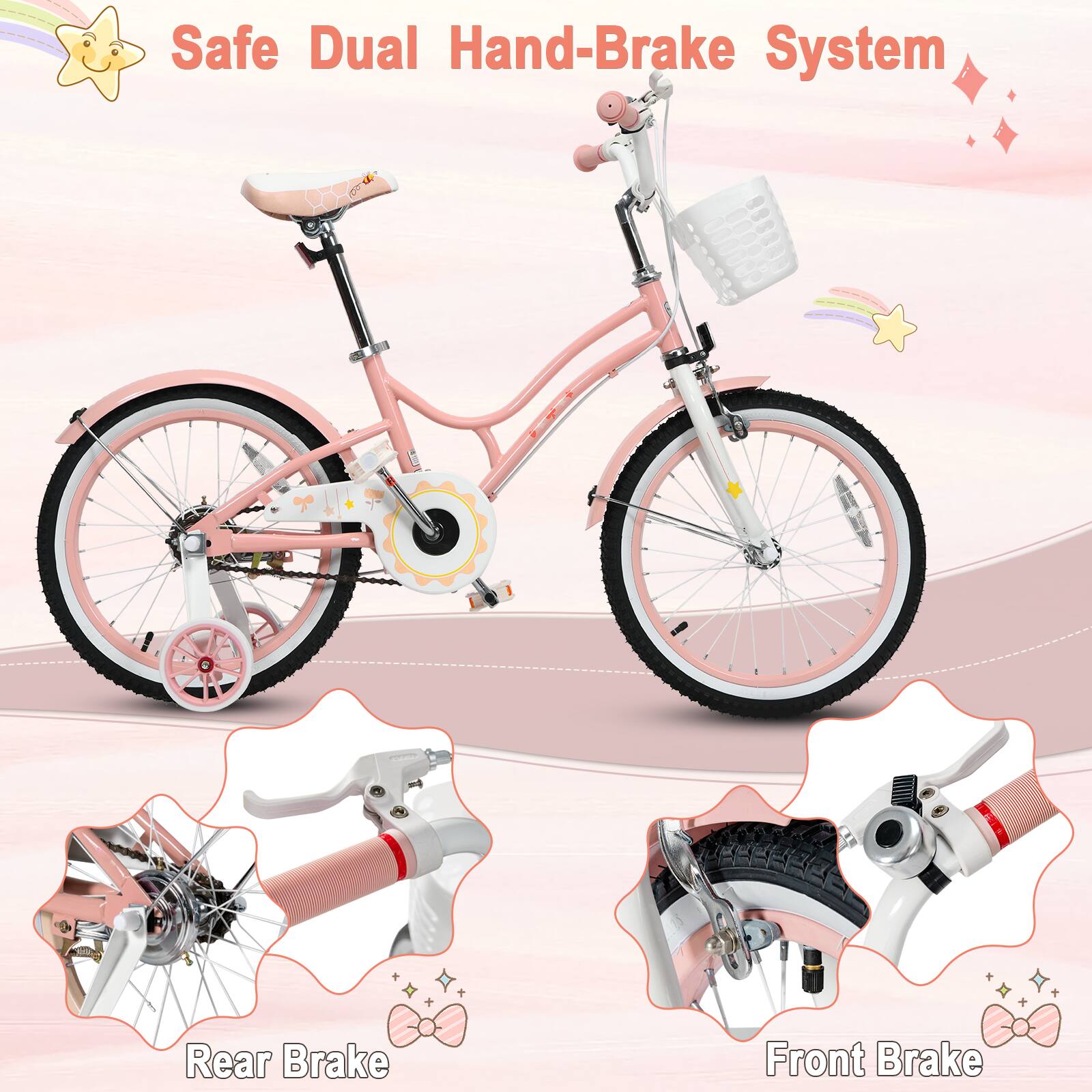 Safe Dual Hand-Brake System

Rear Brake

Front Brake
