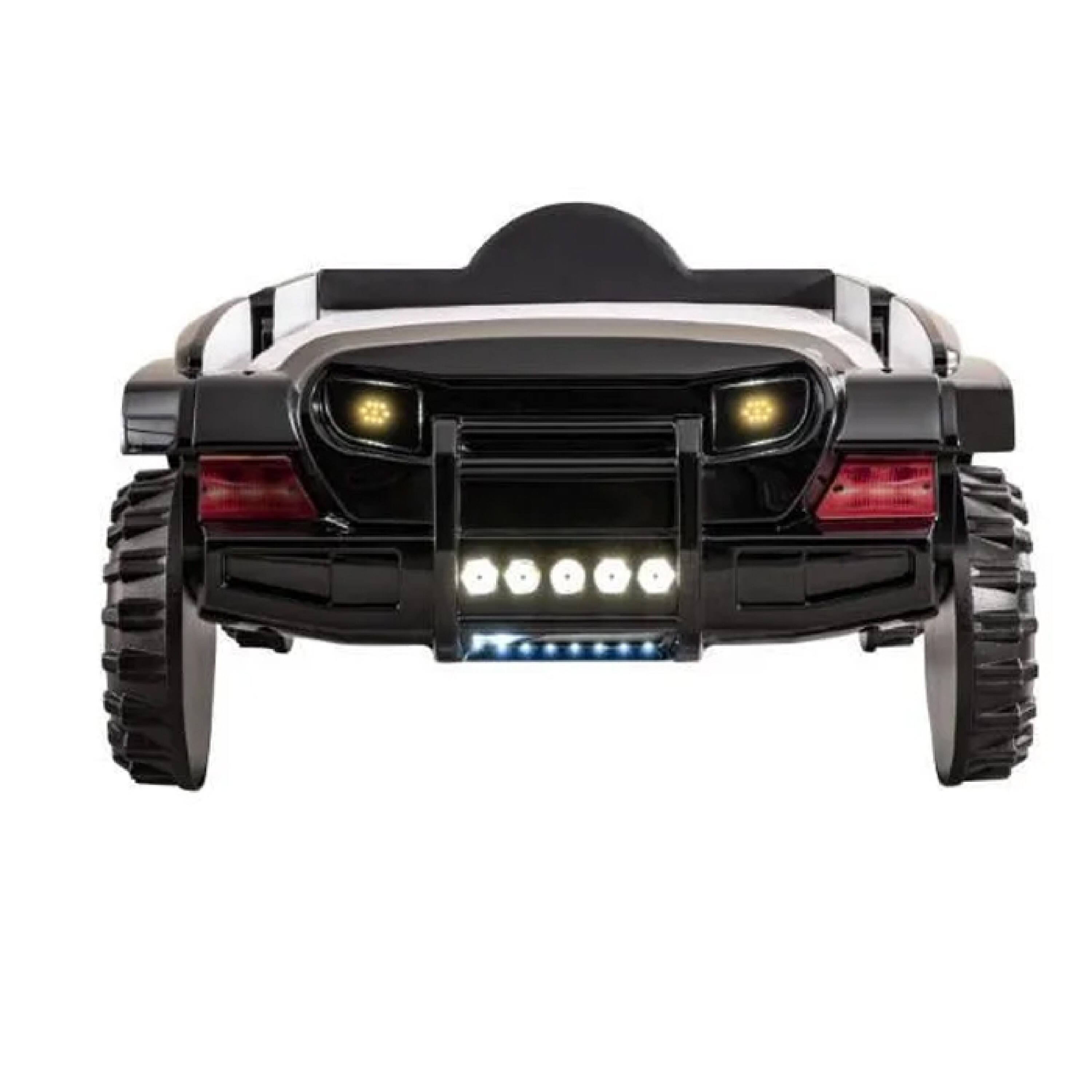 Alt View 1. Manhattan Lane - Randy SUV Twin Bed with Lights, Sound Effects, Black Faux Leather - Black.