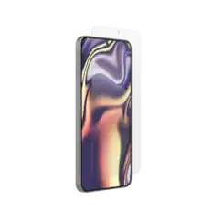 Front. ZAGG - Glass+ Defense Screen Protector for Samsung Galaxy S25, S24 - Clear.