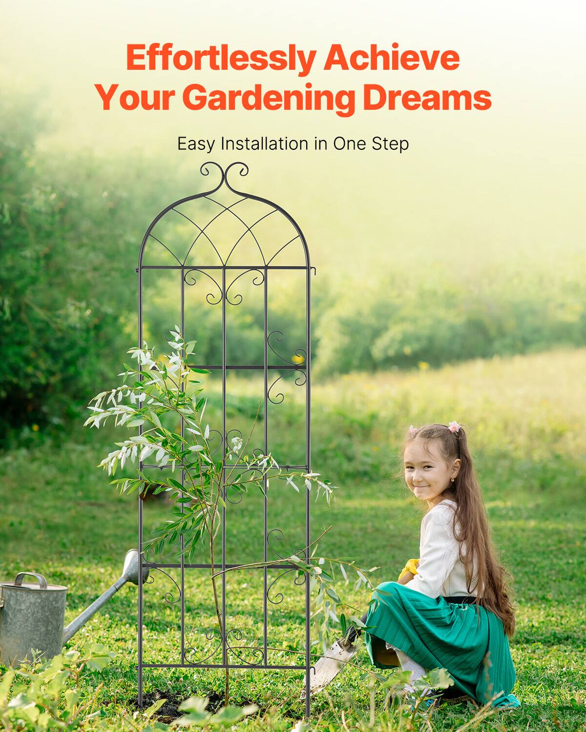 Effortlessly Achieve Your Gardening Dreams  
Easy Installation in One Step