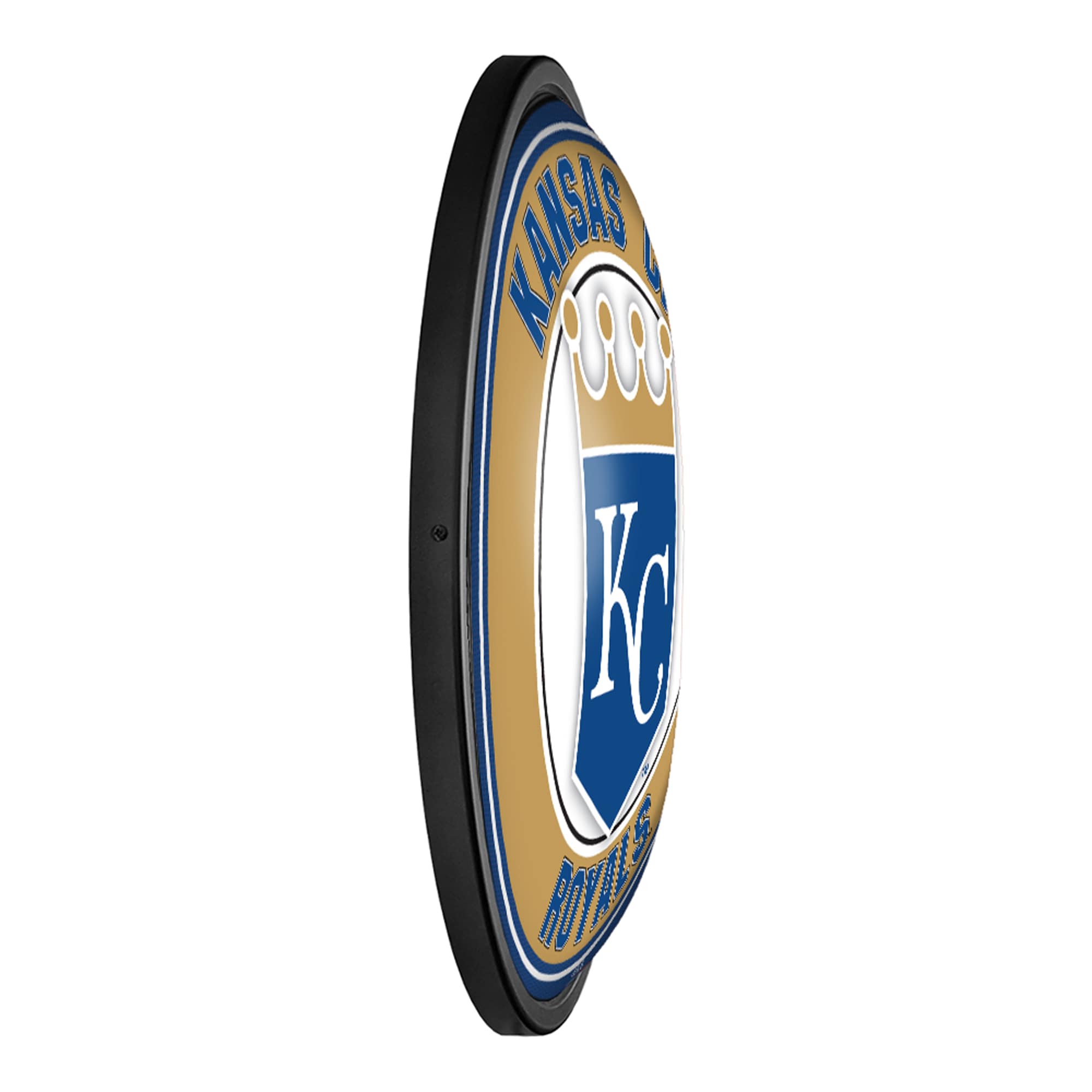 Alt View 2. The Fan-Brand - Kansas City Royals 18'' Round Slimline Illuminated Wall Sign - Multicolor.