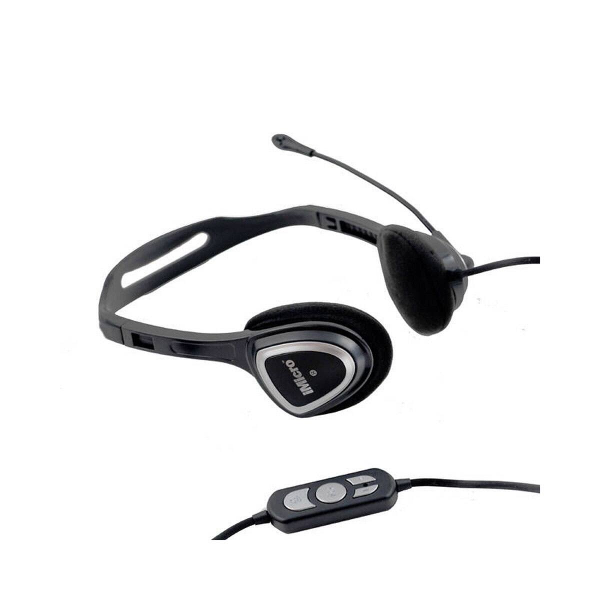 Alt View 3. iMicro - IM320 USB Wired Headset - Black.