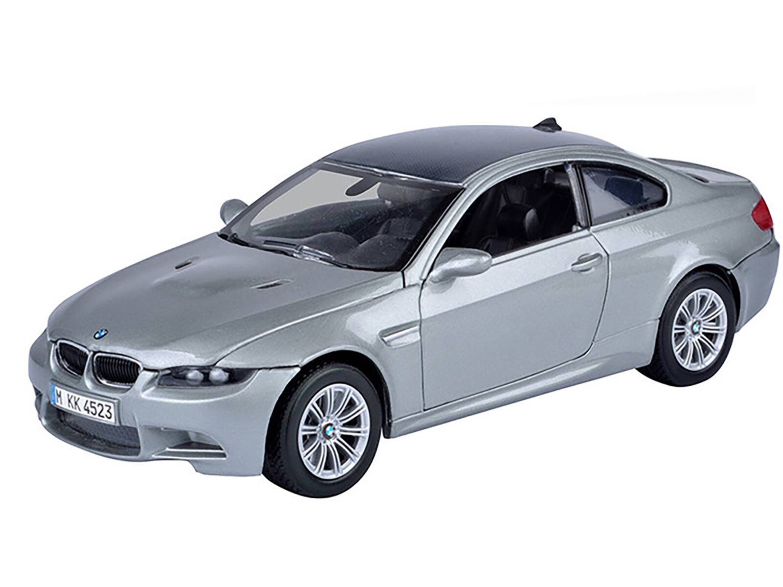 Angle. Motormax - BMW M3 Coupe Gray Metallic 1/24 Diecast Model Car by Motormax - Gray.