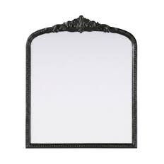 Front. Elegant Decor - Naomi Vintage Resin Mirror 30x36 in Vintage Bronze - Vintage Bronze.