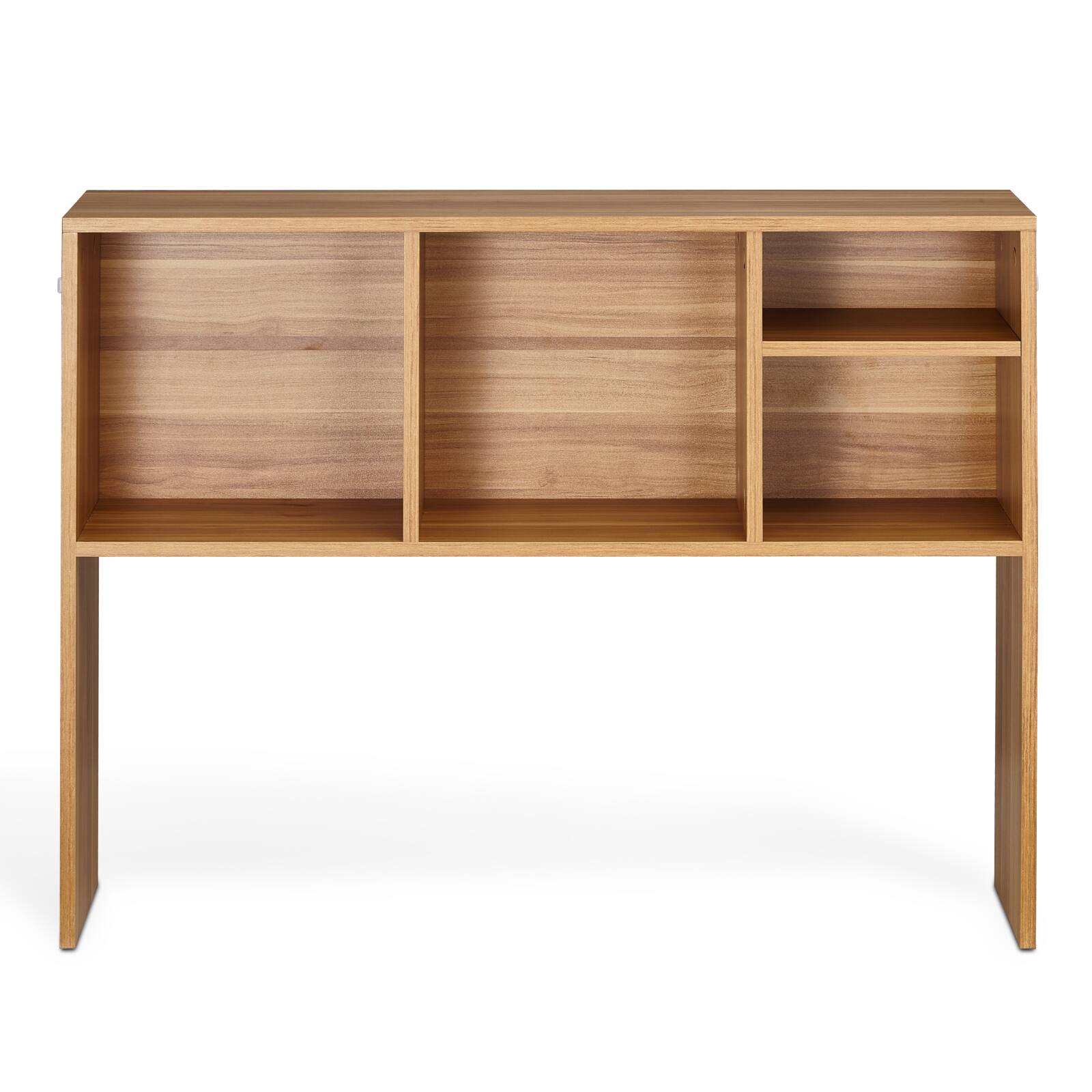 Alt View 5. VEVOR - Desktop Bookshelf, 1-Tier Wood Desktop Storage Organizer, 37" x 9.4" x 28.7" Office Storage Rack Wood Display Shelf - Wood.