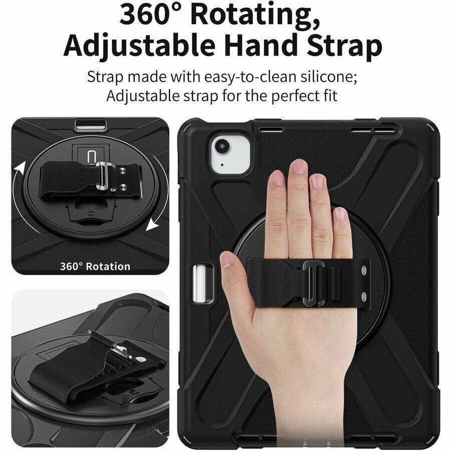 360° Rotating, Adjustable Hand Strap

Strap made with easy-to-clean silicone; Adjustable strap for the perfect fit

360° Rotation