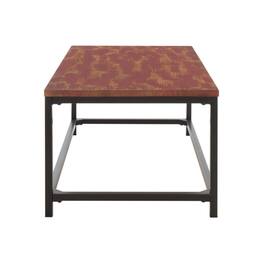 Safavieh - Alec Coffee Table, Distressed Maroon - Brown