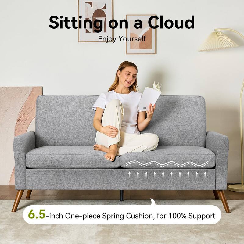 Sitting on a Cloud, Enjoy Yourself on a 6.5-inch One-piece Spring Cushion for 100% Support.