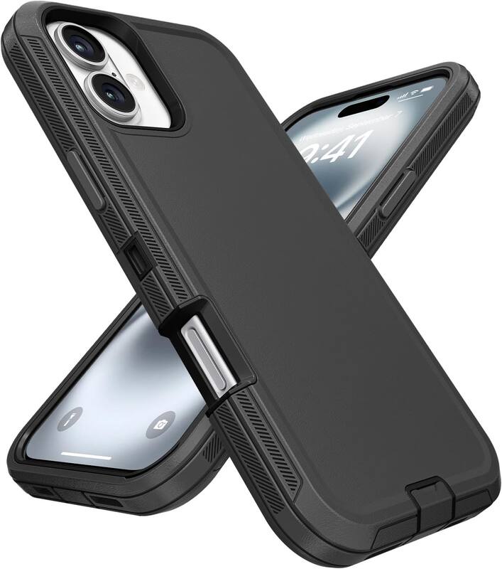 Alt View 2. Entronix - Entronix iPhone 17 Bundle - Heavy Duty Case and 2 Clear Screen Protectors - Red.