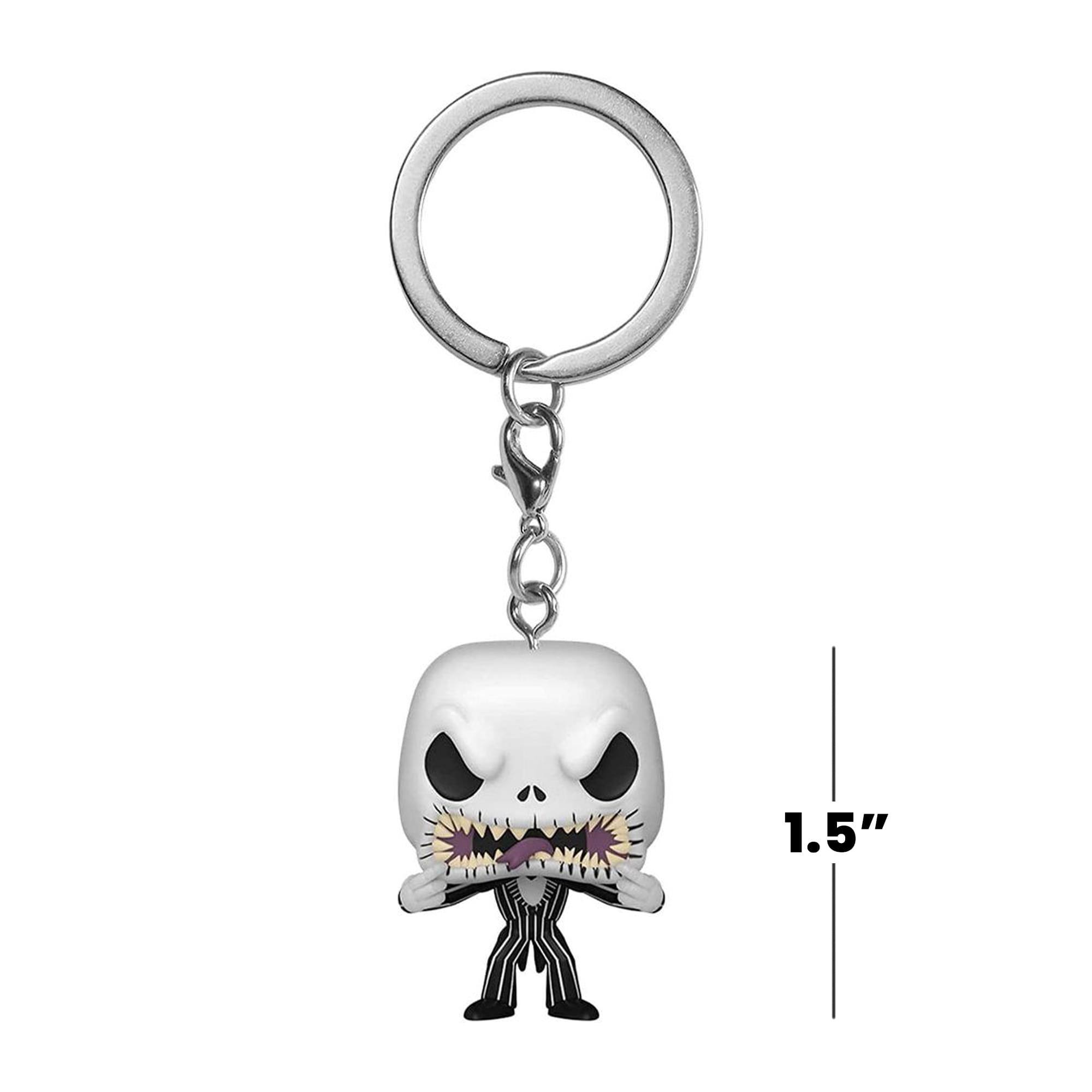 Alt View 3. Disney - Nightmare Before Christmas Funko POP Keychain | Jack (Scary Face) - White.