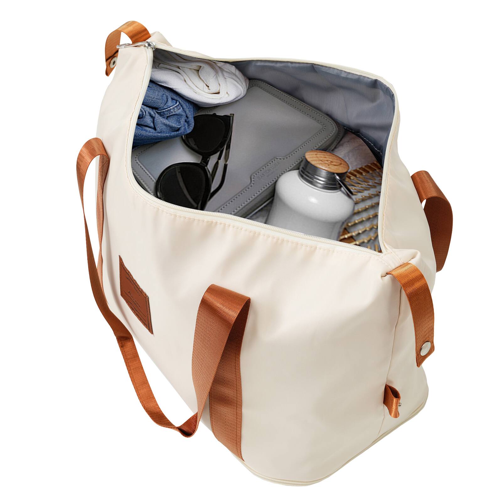 Alt View 8. Chateau Abodes - Luggage Sets 3 Piece 20” Carry on Luggage Hardside Lightweight Travel Suitcase, Airline Approved, TSA Lock - Cream.