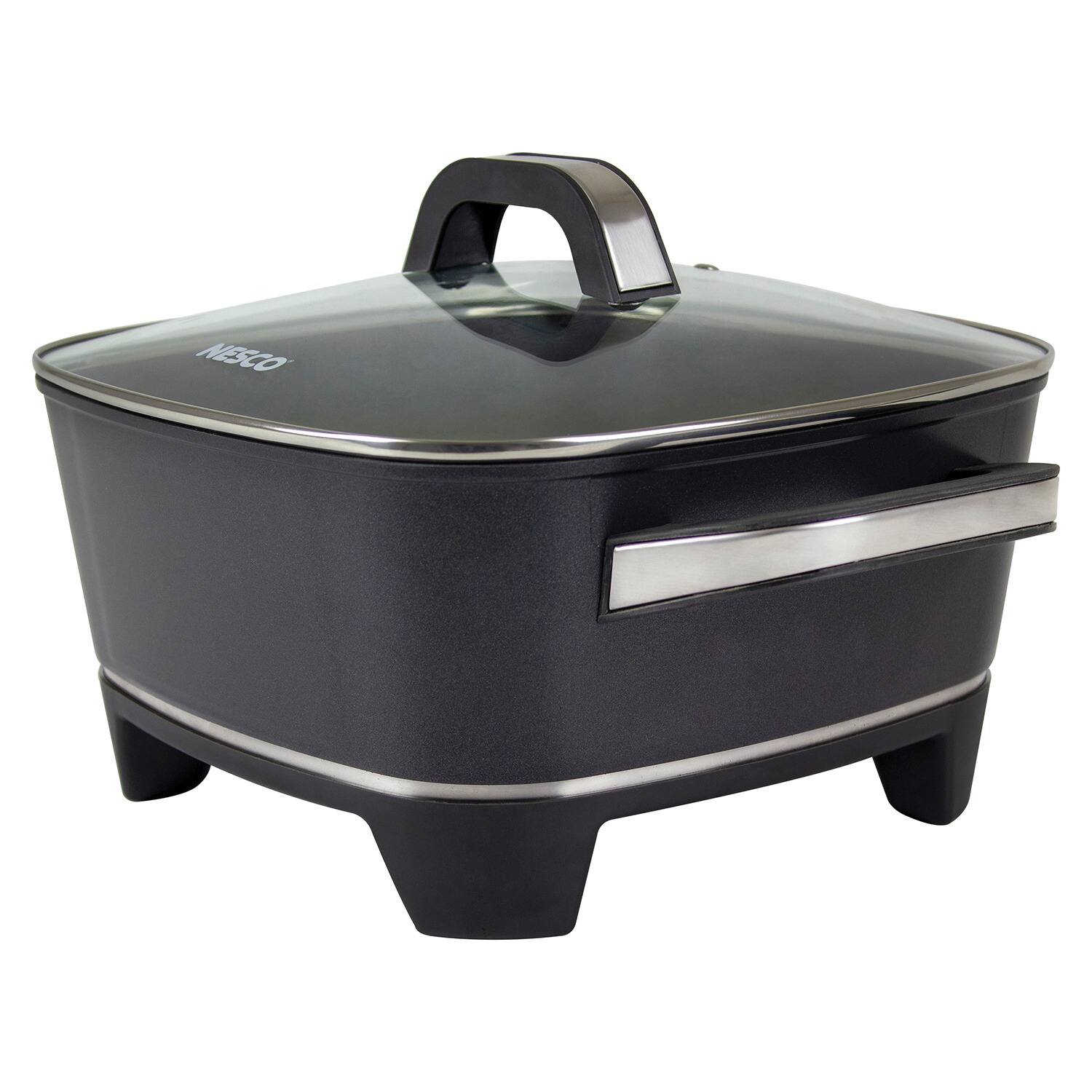 Left. Nesco - 12-Inch Electric Skillet - Black.