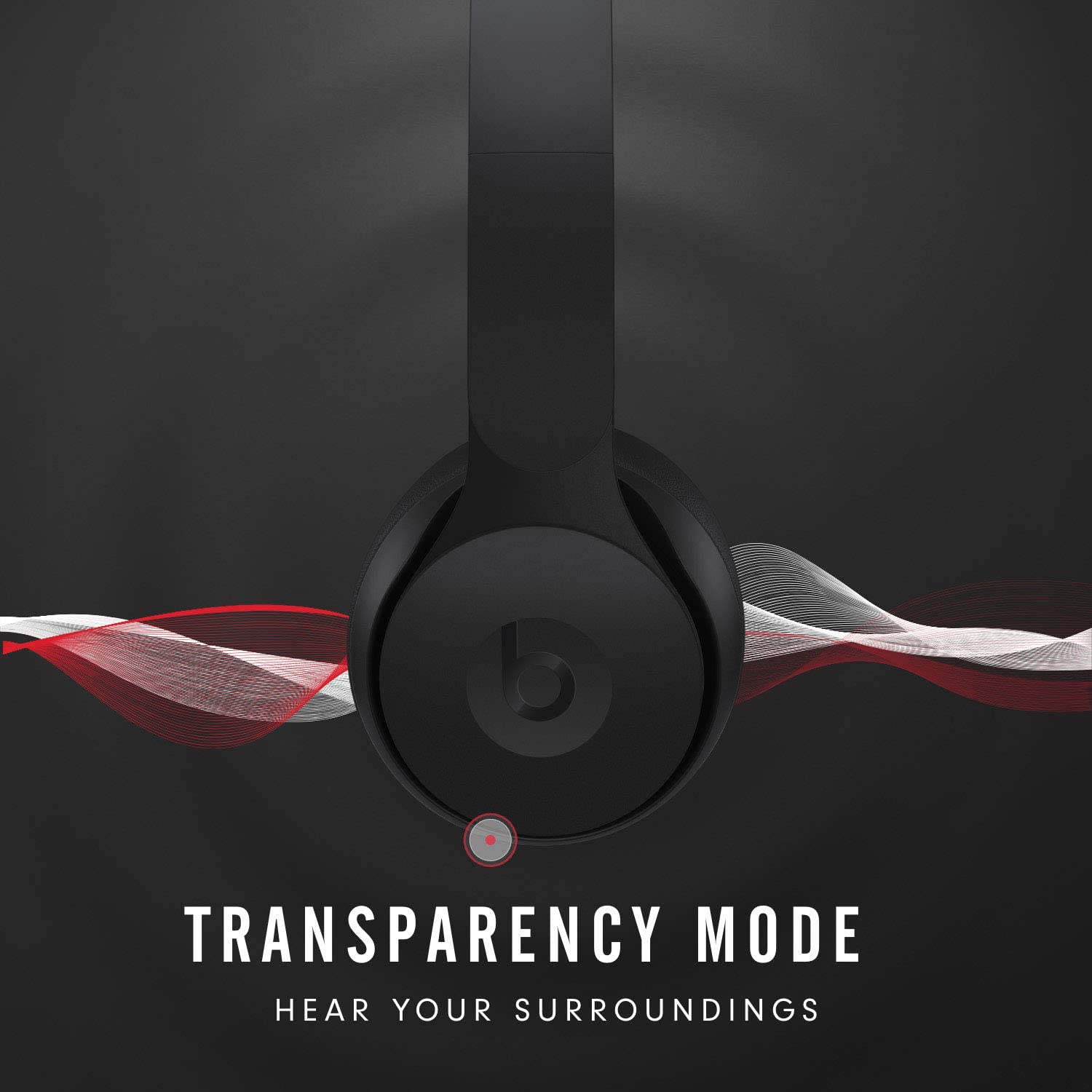 TRANSPARENCY MODE  
HEAR YOUR SURROUNDINGS