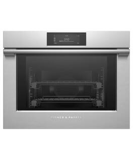Fisher & Paykel - 30" 3 Cu. Ft. Single Combination Steam Oven, 6.8" Touchscreen - Stainless Steel
