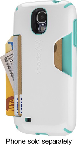  Speck - Candyshell Card Case for Samsung Galaxy S 4 Cell Phones - White/Blue