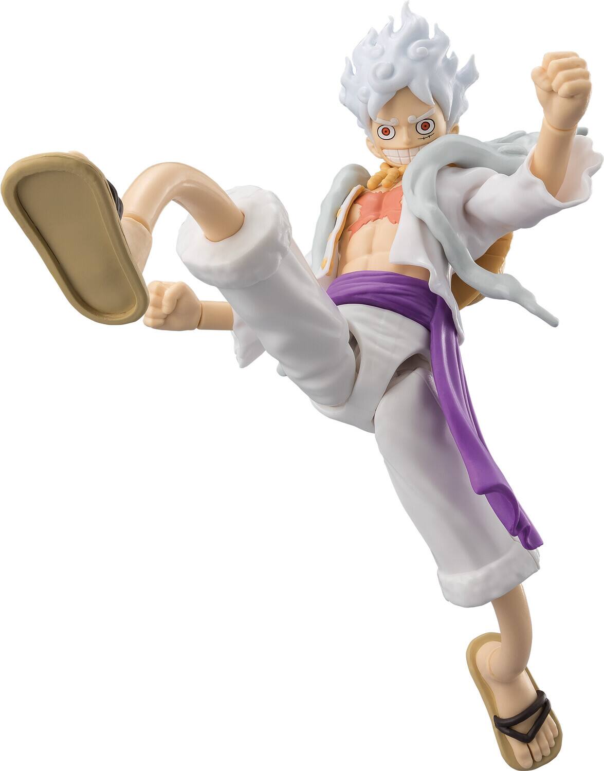 Alt View 2. Bandai - Anime Heroes - One Piece - Luffy Gear 5 6.5" Action Figure   - COLLECTIBLES - Multicolor.