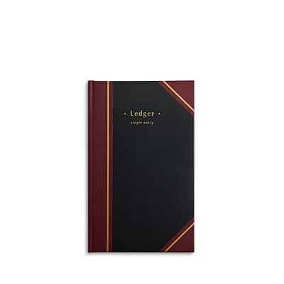 Staples - Ledger Book, 150 Sheets/Book - Black
