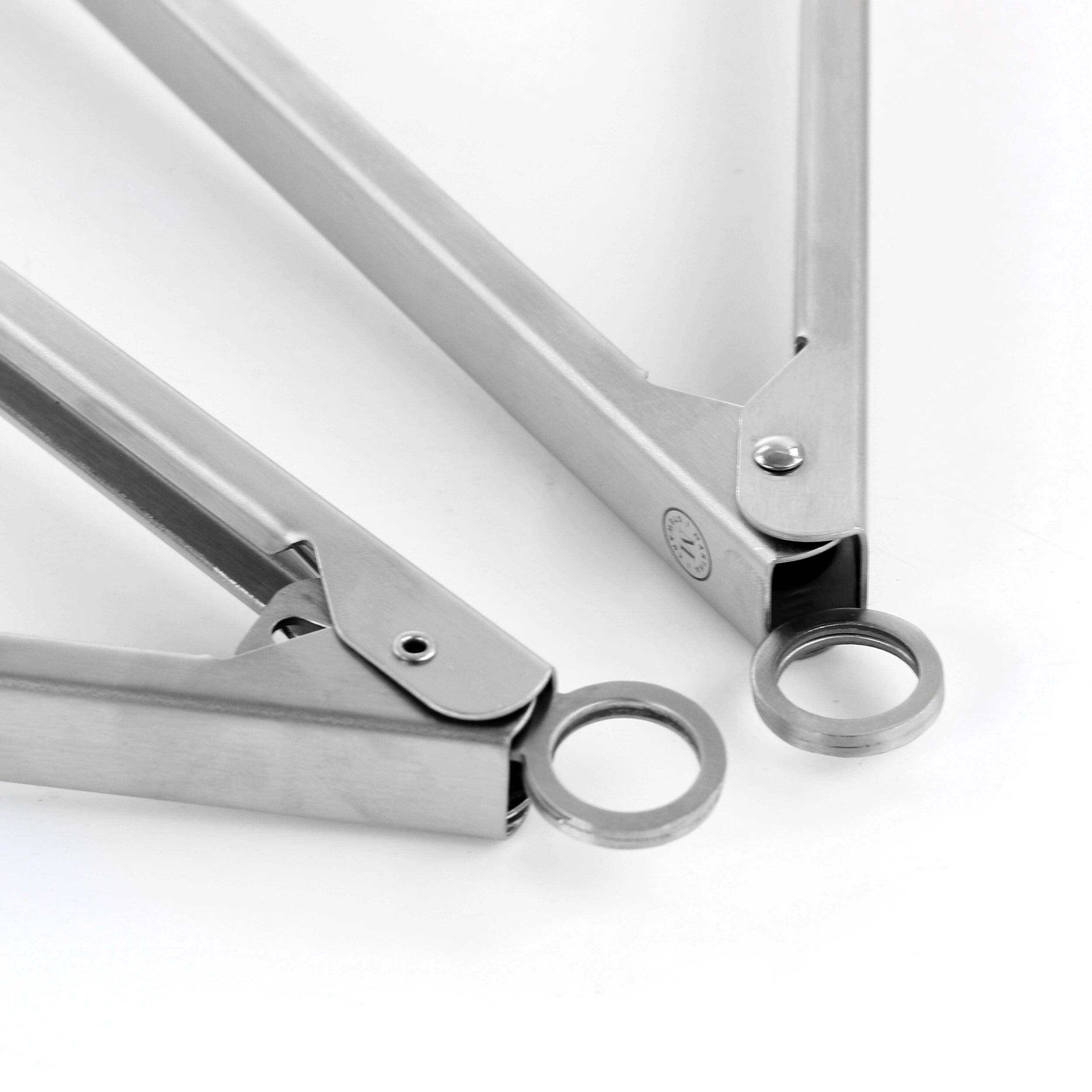 Alt View 5. Martha Stewart - Martha Stewart 2 Piece Stainless Steel Tongs - Silver.