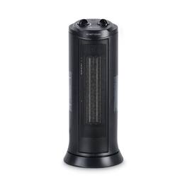 Alera - Mini Tower Ceramic Heater, 1,500 W, 7.37 x 7.37 x 17.37, Black