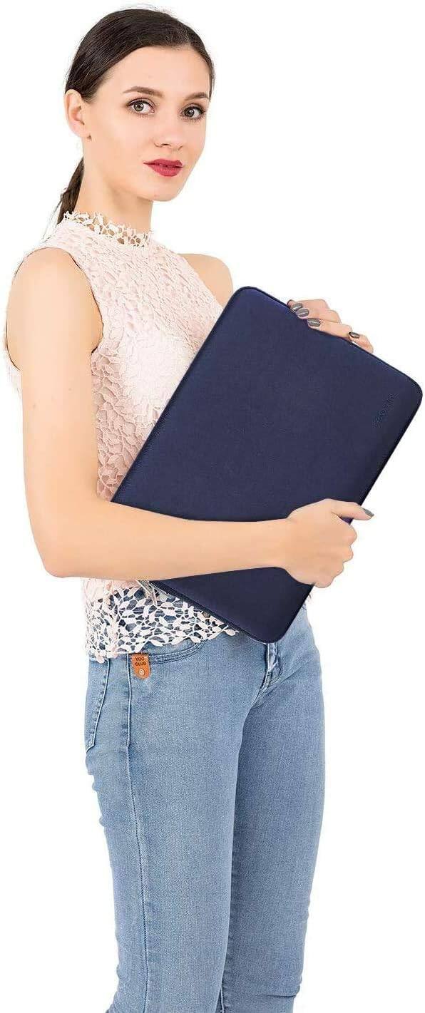 Alt View 1. mosiso - 13 inch Laptop Sleeve for MacBook Air Pro 13 M5 M4 M3 M2 M1 2026-2018 /Neo 13, Neoprene Computer Sleeve with Small Case - Navy Blue.