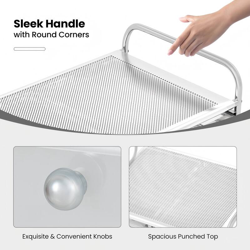 Sleek Handle with Round Corners  
Exquisite & Convenient Knobs  
Spacious Punched Top