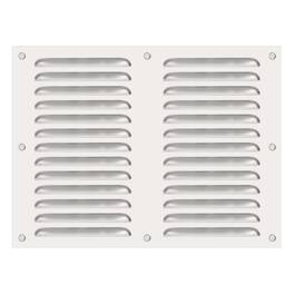 Unique Bargains - 12"x16" Stainless Steel Vent Cover, Screen Air Grille Ventilation Cover HVAC Louvered Grill Built-in Mesh for Home - Silver