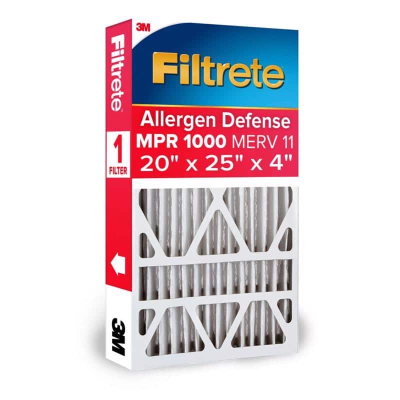 Filtrete - 20 in. W X 25 in. H X 4 in. D Pleated 1000 MPR Pleated Allergen Air Filter 1 pk