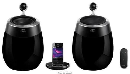 Front Standard. Philips - Fidelio SoundSphere Docking Speakers.