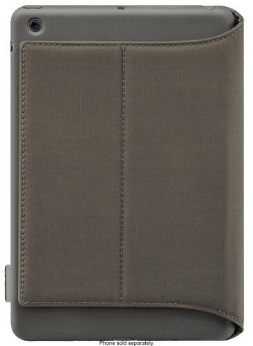Front Standard. SwitchEasy - CANVAS Hard Case and Cover for Apple® iPad® mini - Charcoal.