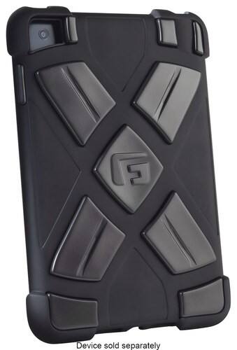 Front Standard. G-Form - Xtreme Hybrid Case for Apple® iPad® mini - Black/Black.