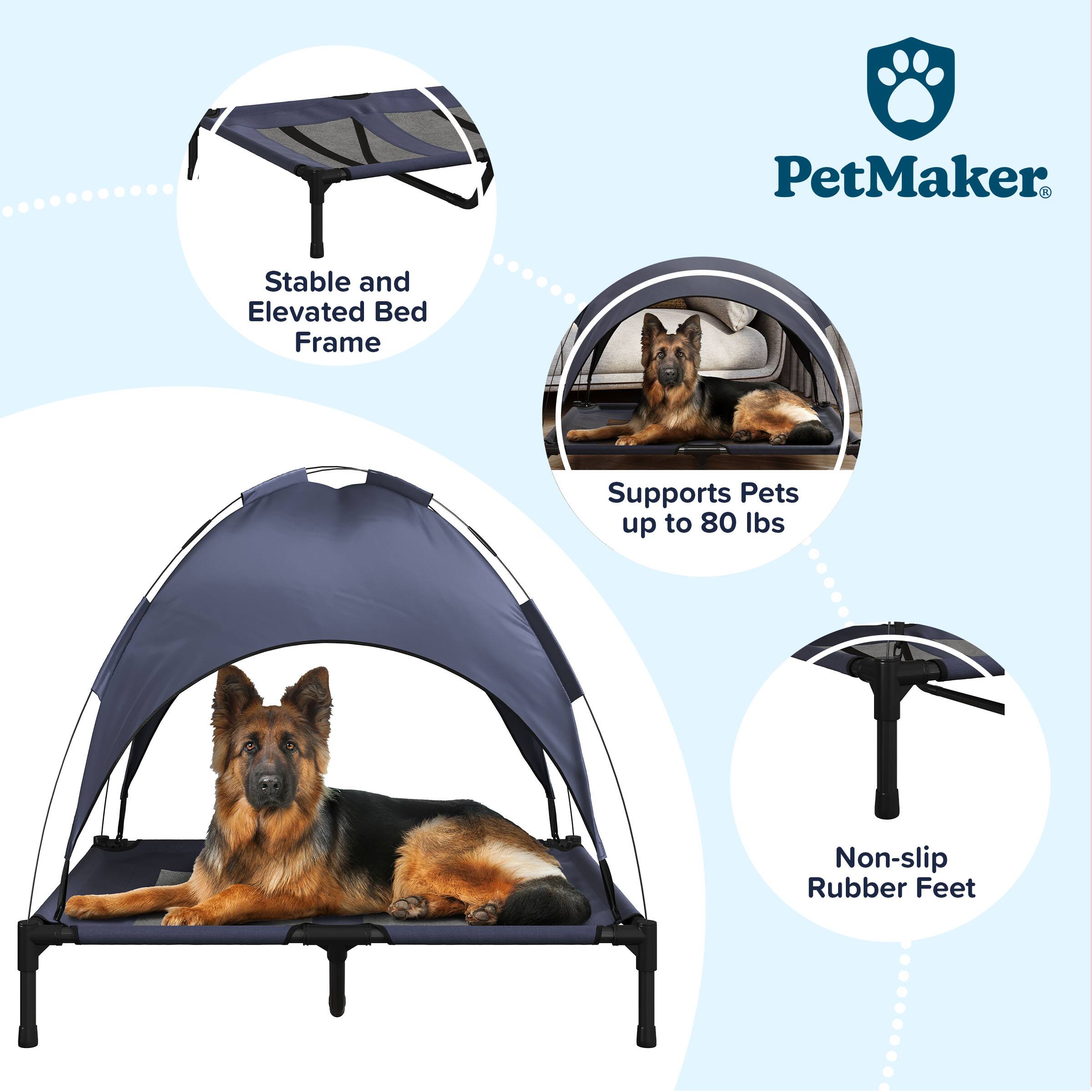 PetMaker Stable and Elevated Bed Frame Supports Pets up to 80 lbs Non-slip Rubber Feet