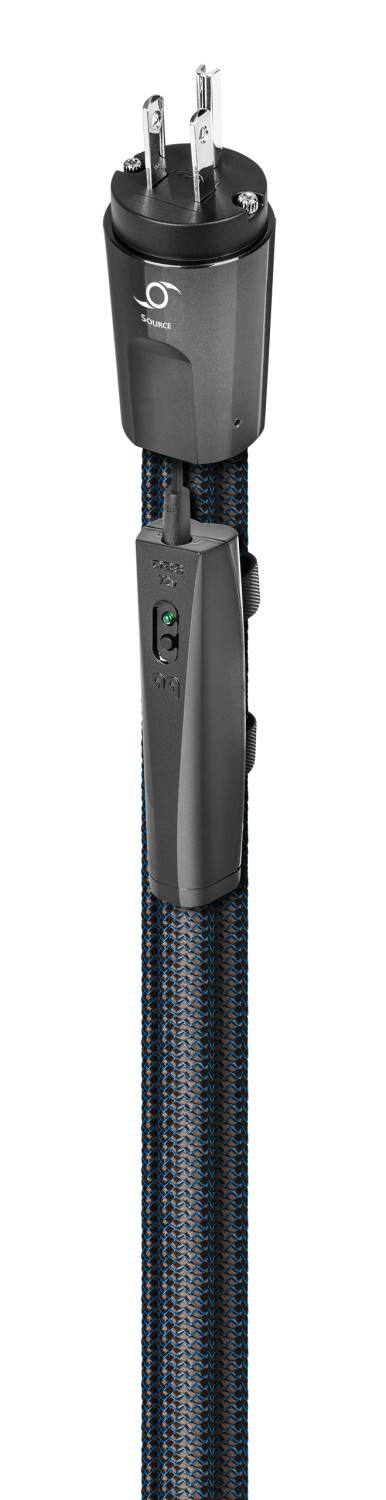 Alt View 12. AudioQuest - Hurricane Constant-Current (Source) 6.6' Power Cable with C13 to 3-Prong Wall Plug Connectors - Black.