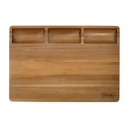 Viking - Acacia 20-inch Reversible Butcher Block Prep/Carving Board - Wood