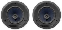 Front Zoom. Bowers & Wilkins - CCM 683 8" 2-Way In-Ceiling Speakers (Pair) - Black.