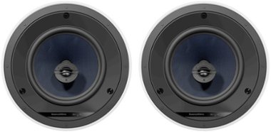 Bowers & Wilkins - CCM 683 8" 2-Way In-Ceiling Speakers (Pair) - Black - Front_Zoom