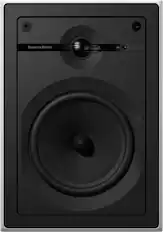 Front. Bowers & Wilkins - CI600 Series 664 6" In-Wall Speakers w/Glass Fiber Midbass - (Pair) - Paintable White.