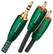 Angle. AudioQuest - Evergreen 2' 3.5mm-to-RCA Interconnect Cable - Green.
