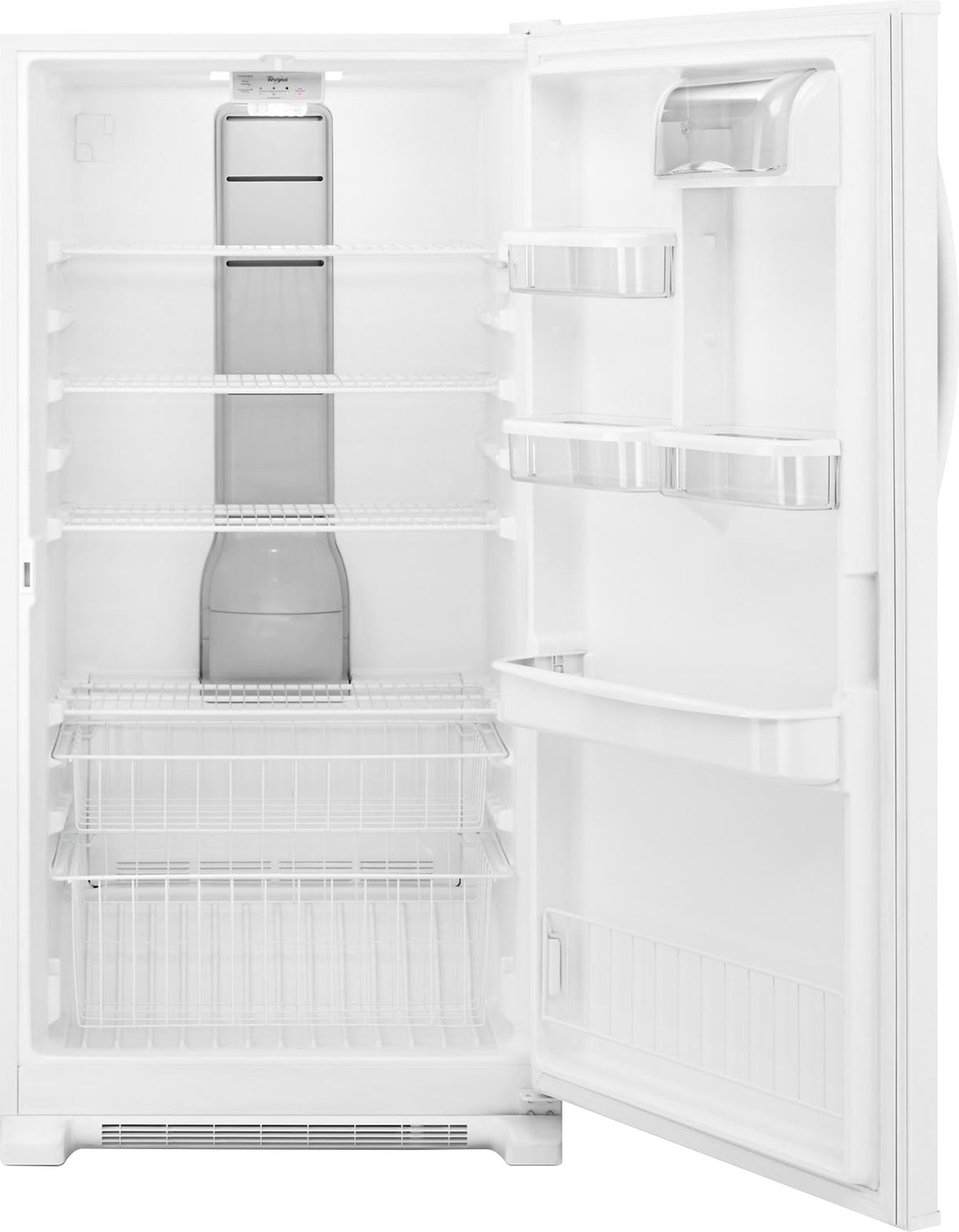 Angle View: Monogram - 21.9 Cu. Ft. Upright Freezer - Stainless steel